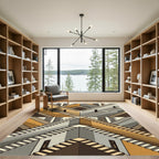 Escher Style Optical Illusion Staircase Rug