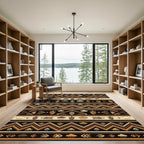 Earthy Tones Corn Rain Stripe Rug