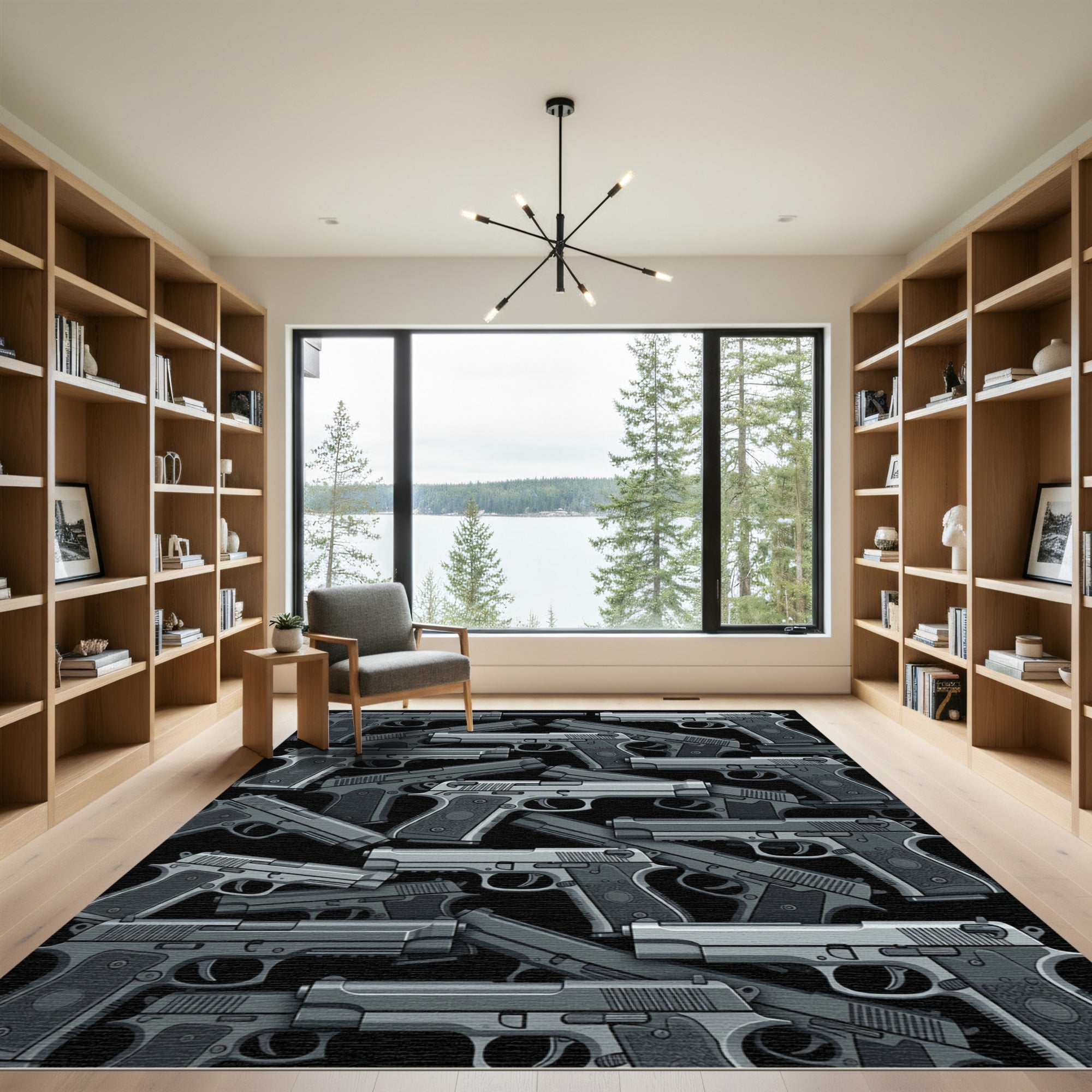Monochrome Tactical Semi Automatic Gray Rug