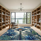 Tropical Bird Of Paradise Foliage Rug
