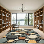 Pebble Mix Earth Tones Oval Medley Rug