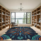 Sunburst Tribal Rays Rug