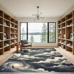 Celestial Swirl Galaxy Starry Night Rug