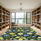 Honey Bee and Wildflower Meadow Rug