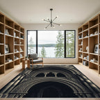Gothic Gray Arched Stone Rug