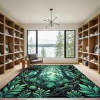 Enchanted Emerald Forest Canopy Rug