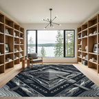 Monochromatic Geometric Layered Abstract Rug