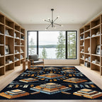 Ancient Pyramid Hieroglyph Collection Rug