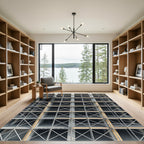 Industrial Metal Grid Scaffolding Rug