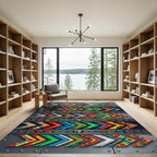 Vibrant Arrow Tribal Geometric Collection Rug
