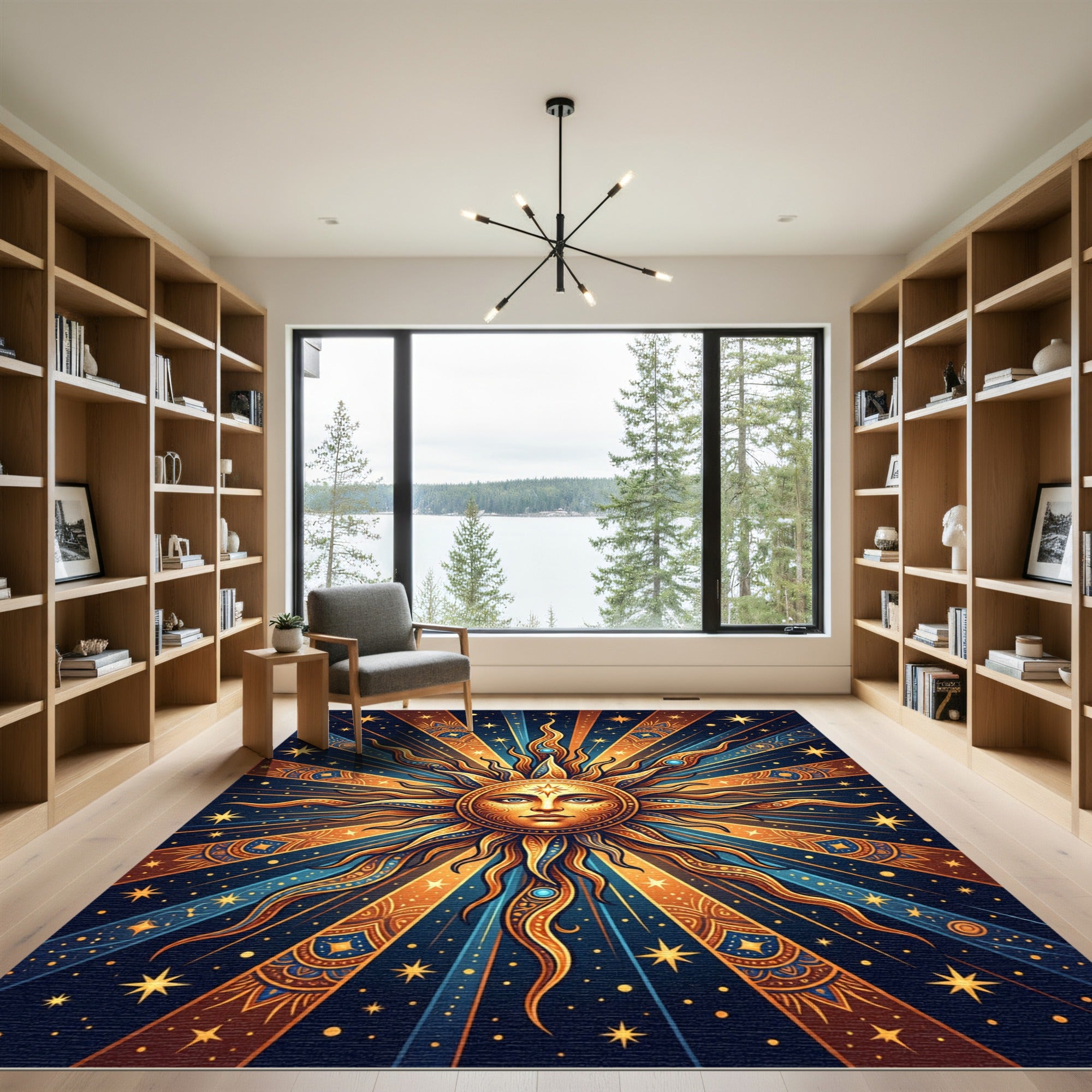 Golden Sun Celestial Radiance Rug