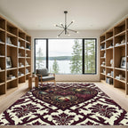 Ruby Valentine Heart Scenes Rug
