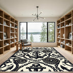 Nautical Anchor Chain Rope Composition Rug