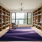 Purple Swirl Gradient Landscape Rug