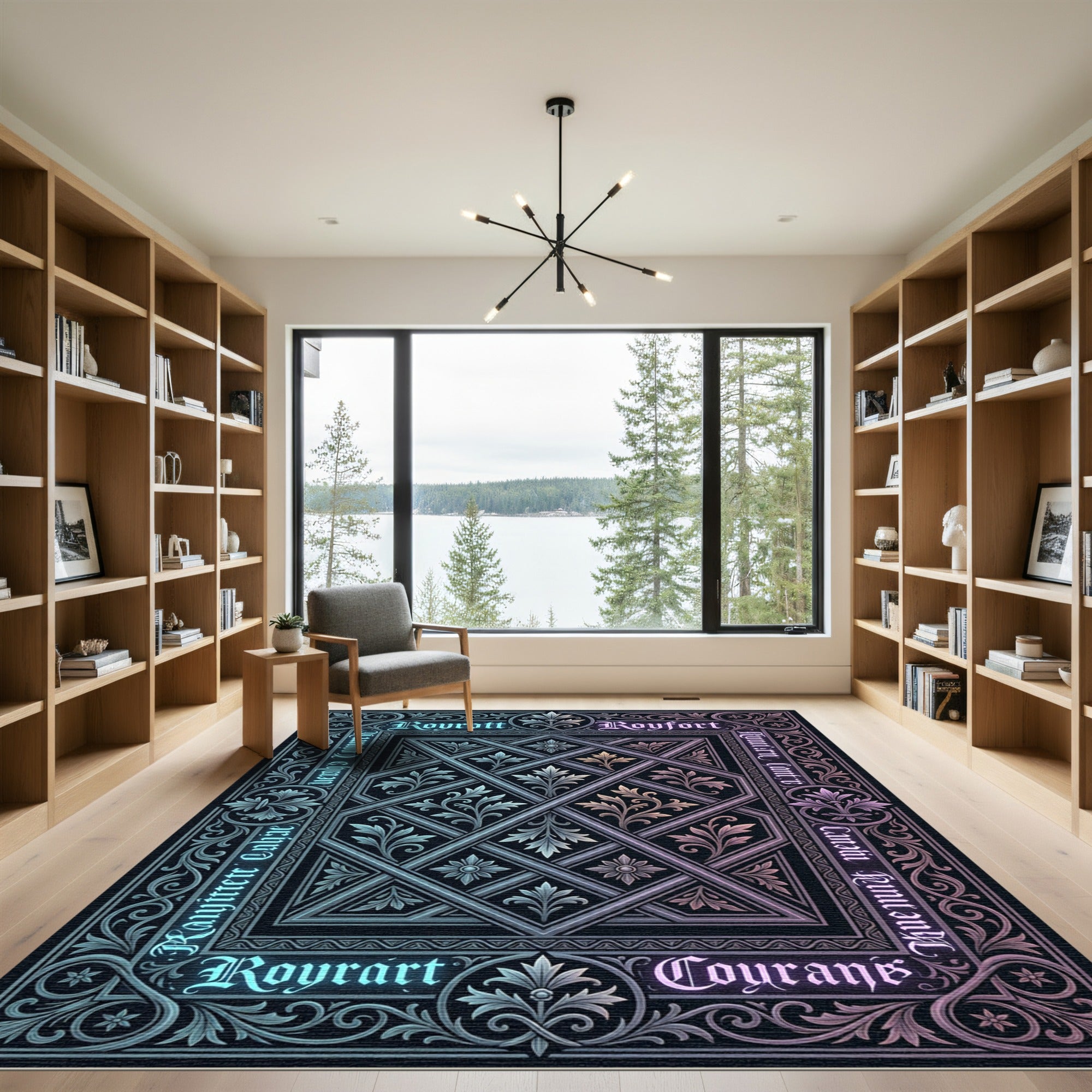 Victorian Floral Interlace Ornamental Rug
