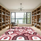 Japanese Cherry Blossom Arched Ombre Rug