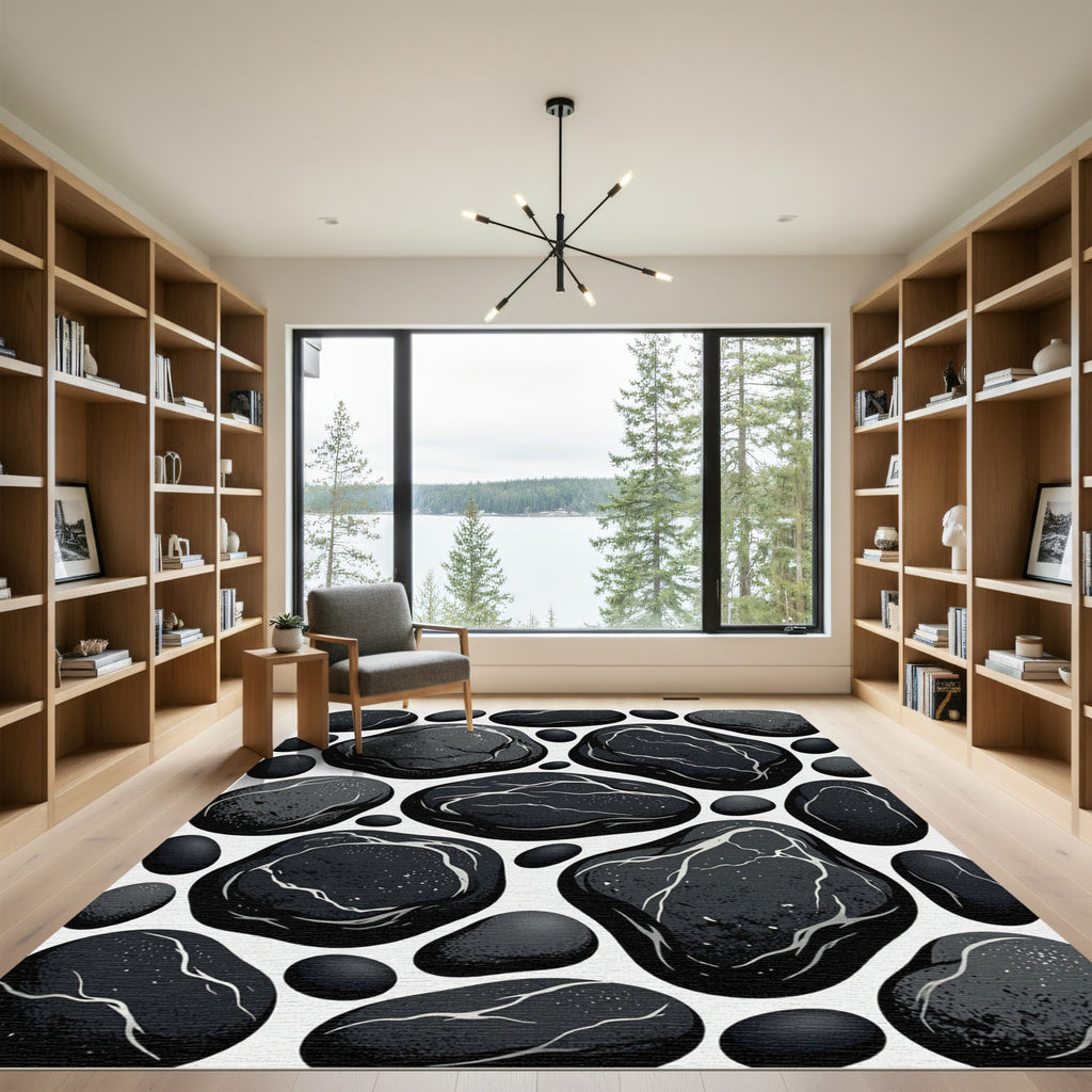 Black River Stone Veined Arrangement Rug