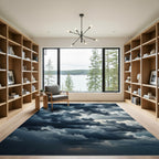 Dramatic Dark Stormy Cloudscape Rug