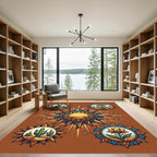 Sunburst Cactus Desert Folk Tierra Rug