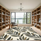 Earthy Olive Branch Medley Rug