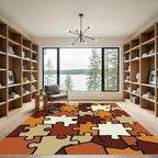 Autumn Tones Puzzle Pieces Rug
