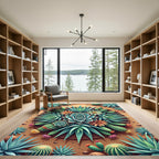 Desert Bloom Cactus Garden Rug