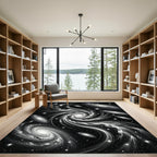 Cosmic Swirl Galaxy Nebula Night Rug