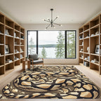 Sinuous Serpent Diamond Scale Earthy Accents Rug