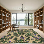 Botanical Herb Garden Earthy Sage Rug