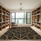 Nautical Rope Netting Arrangement Rug