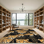 Bold Cheetah Panther Spots Rug