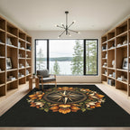 Golden Compass Floral Medallion Rug
