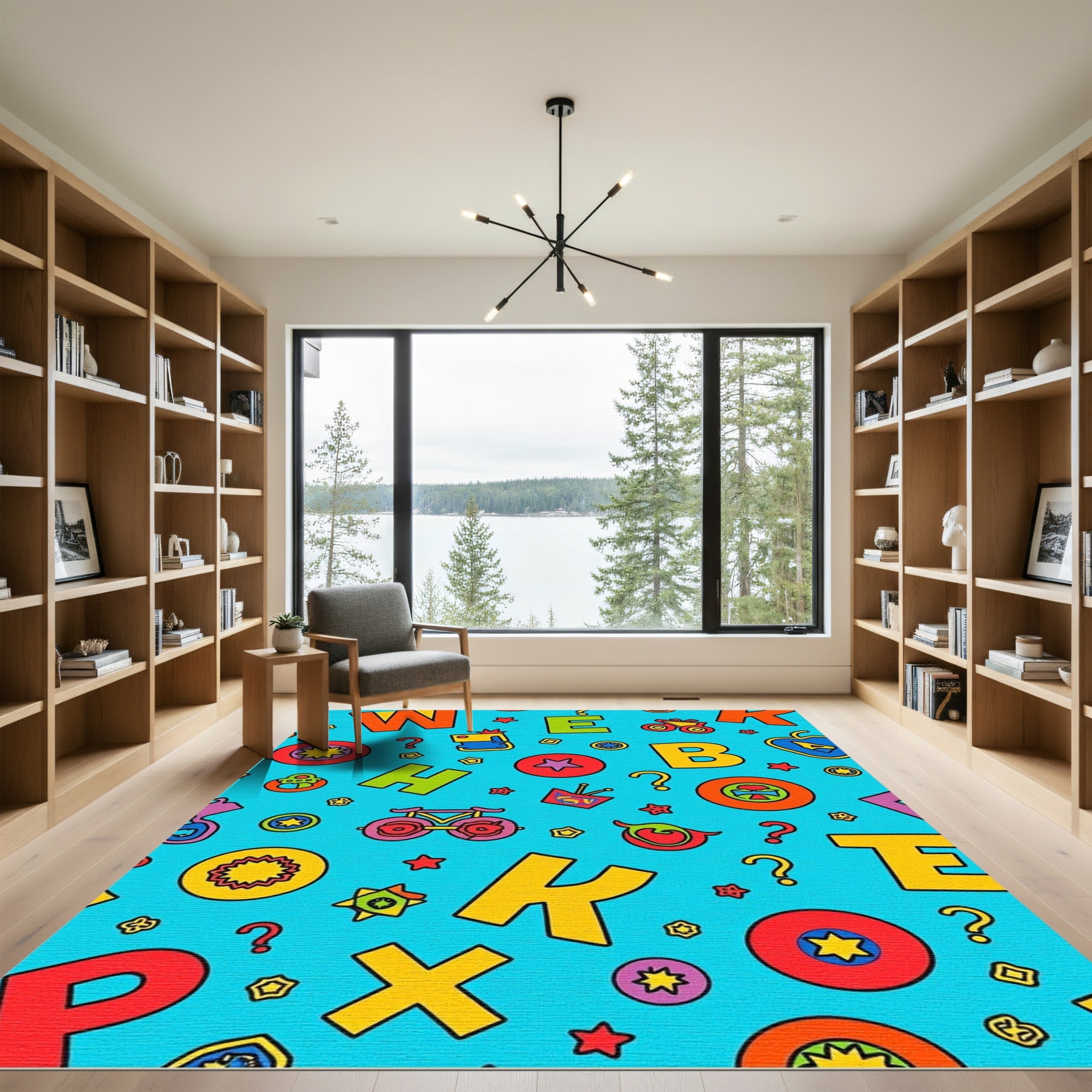 Alphabetical Whimsy Fun Objects Rug