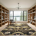 Whimsical Forest Mouse Underground Burrow Rug