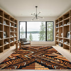 Ancient Desert Geometric Landscape Rug