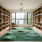 Seafoam Zen Garden Ripples Rug
