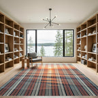 Sunset Ocean Horizon Stripes Rug