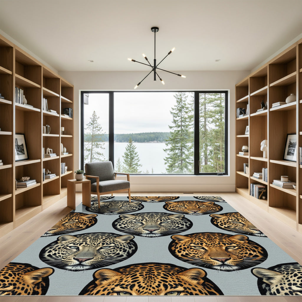 Leopard Spot Portrait Repeat Rug