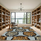 Leopard Spot Portrait Repeat Rug
