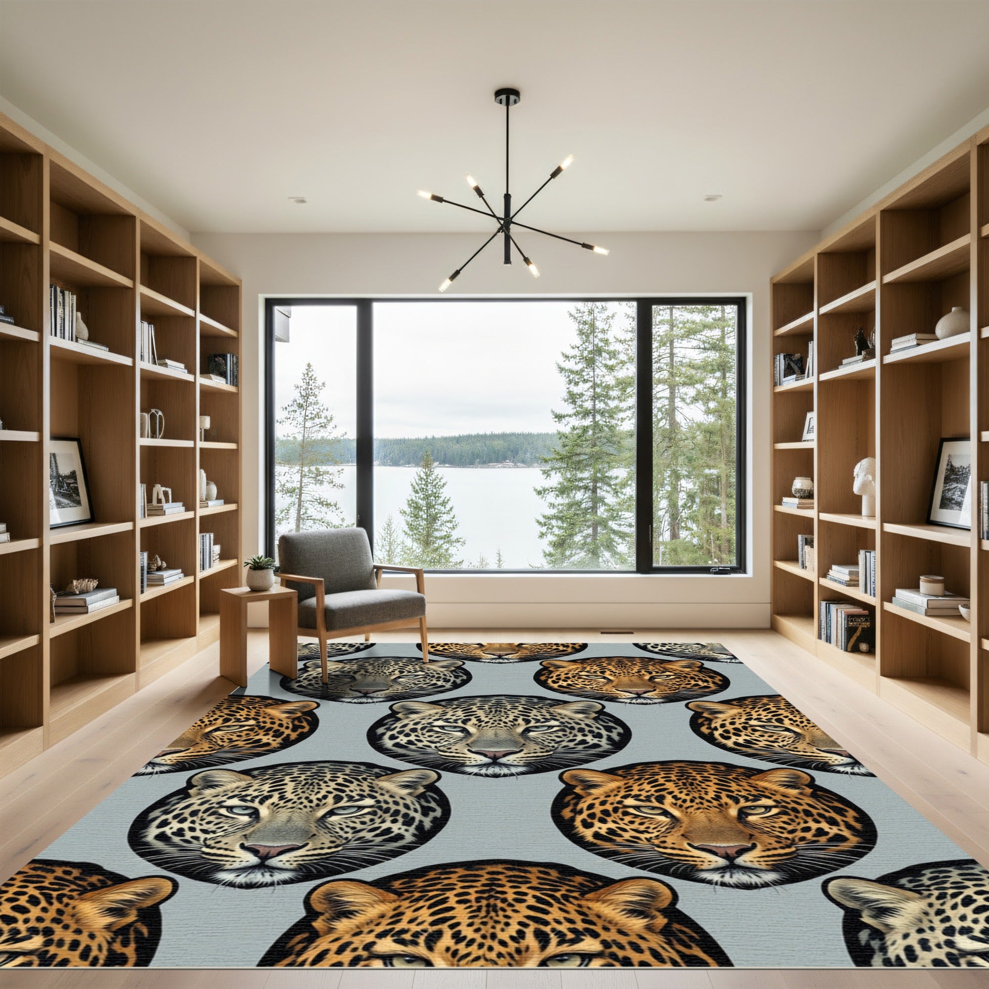 Leopard Spot Portrait Repeat Rug