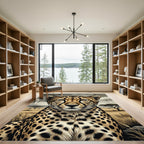 Golden Cheetah Spot Savannah Portrait Rug