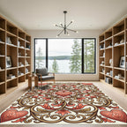 Crimson Heart Vine Flourish Rug