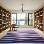 Ethereal Lavender Serene Rippling Tide Rug