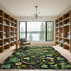 Enchanted Forest Ivy Botanical Vine Rug