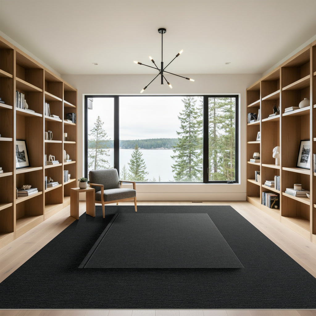 Matte Black Hardcover Book Rug