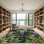 Lavender Wisteria Over Twine Vines Rug