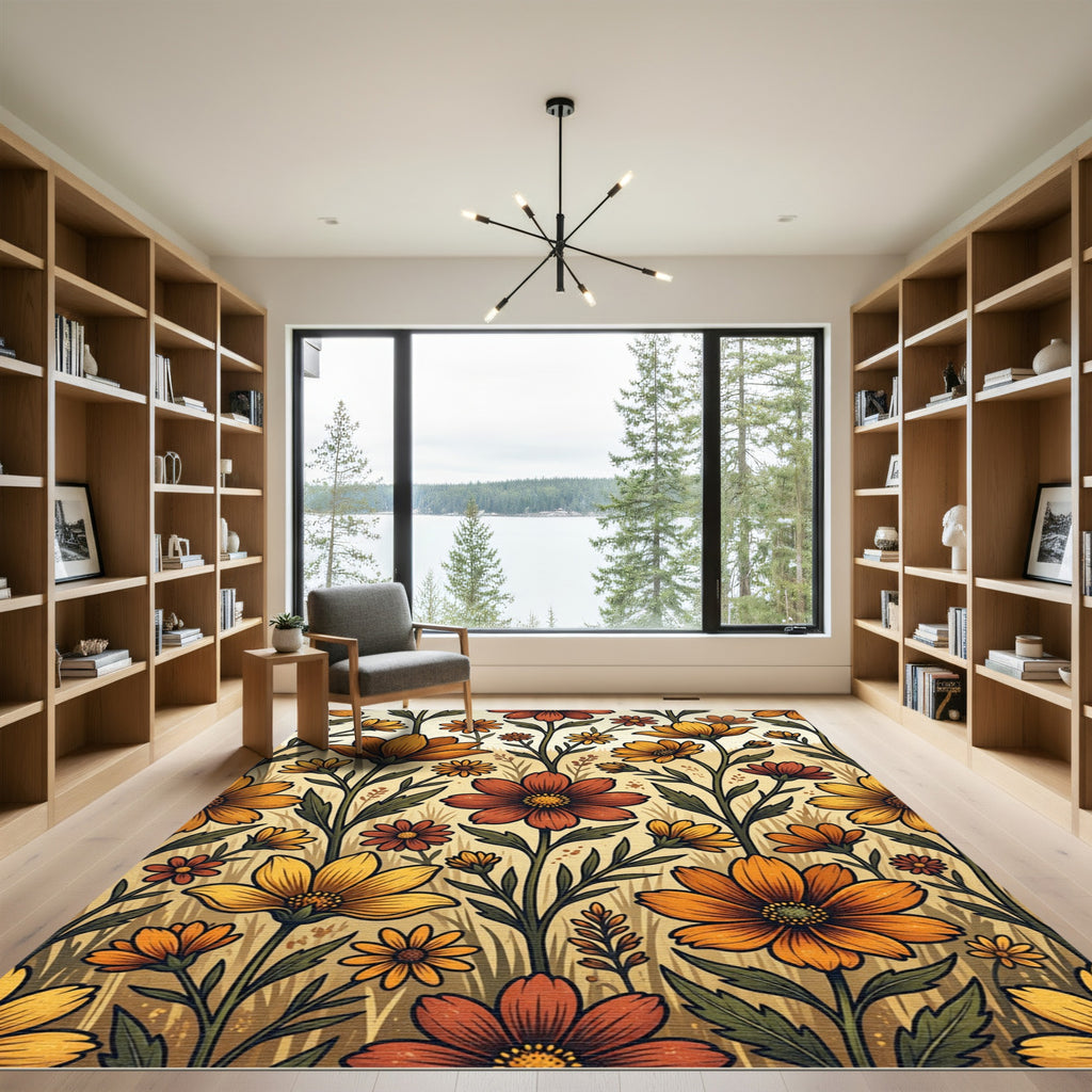 Harvest Floral Arrangement Meadow Rug