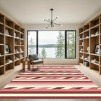 Crimson Blush Ombre Stripe Rug