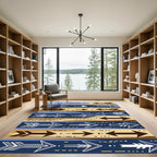 Bold Tribal Arrow Directional Design Rug
