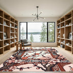 Cherry Blossom Lattice Window Rug